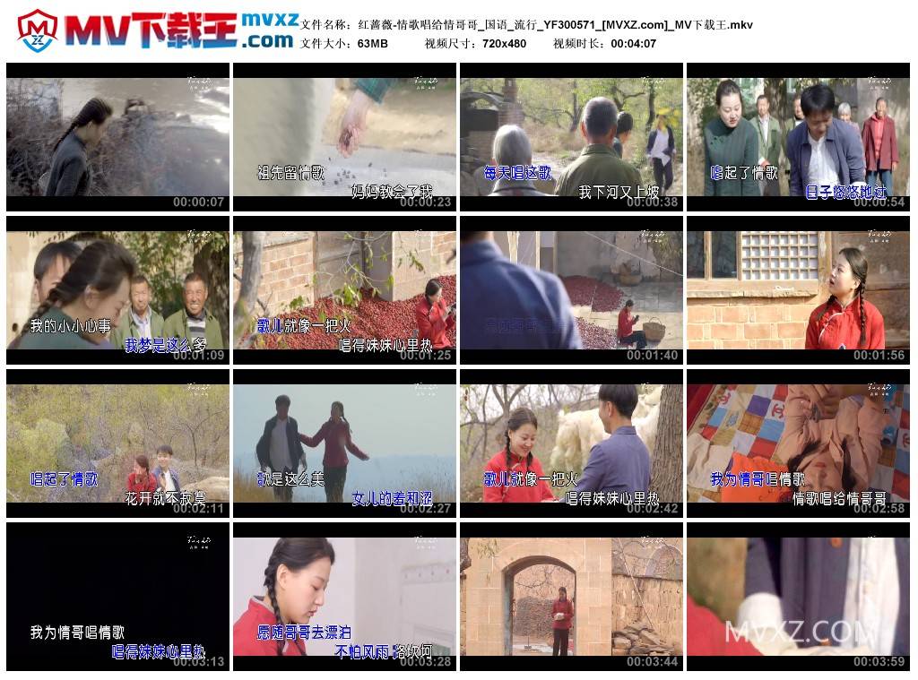 红蔷薇-情歌唱给情哥哥_国语_流行_YF300571